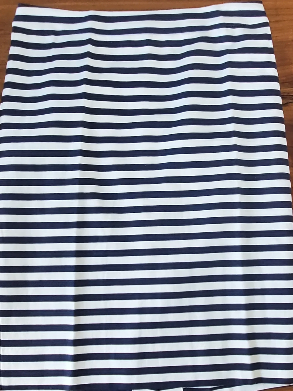 J. Crew Jcrew Navy and White Striped No 2 Pencil Skirt Size 8 New Without Tags